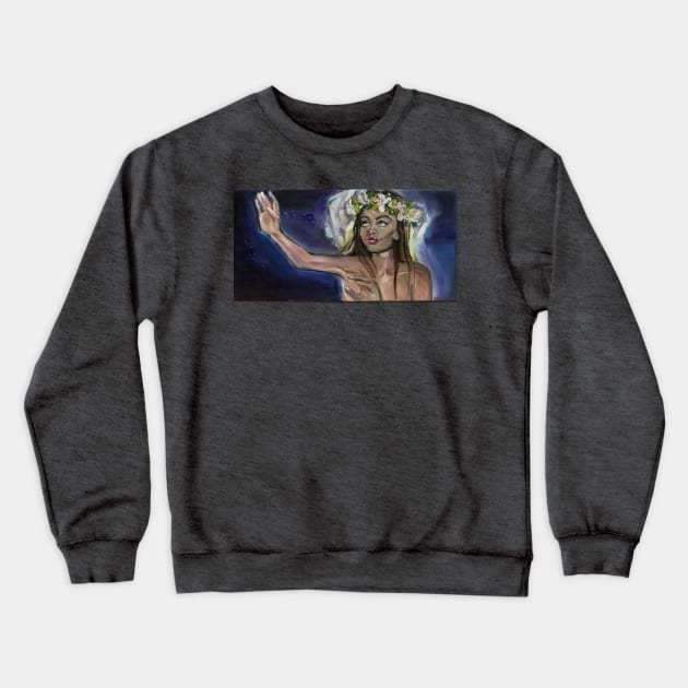 Hina Crewneck Sweatshirt by Nik Inked Art